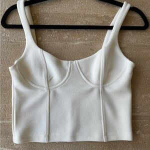 Zara corset style cropped tank size small